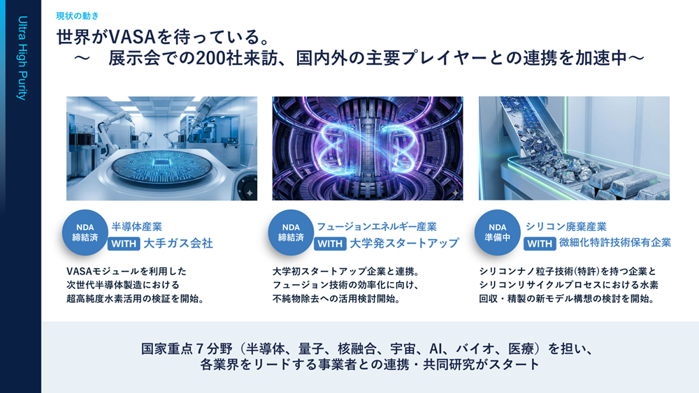 世界がVASAを待っている。展示会での200社来訪、国内外の主要プレイヤーとの連携を加速中