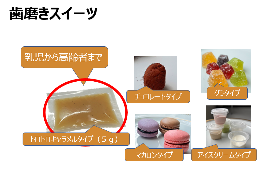 歯磨きスイーツの種類